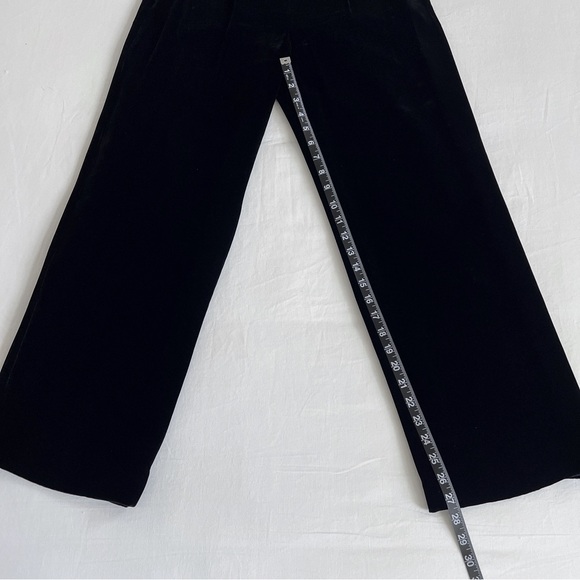INC International Concepts Petite Velvet Trousers | Black | Size 4P | EUC - Picture 11 of 13
